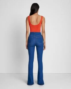7 For All Mankind Tailorless No Filter UHR Skinny Bootcut In Aquamarine -Sleek Fit Style 016b36a4817f42bacf3c112c80a887a9