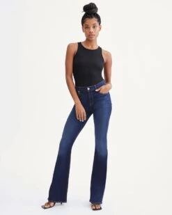 7 For All Mankind Slim Illusion High Waist Ali In Luxe Tried And True