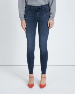 7 For All Mankind Slim Illusion High Waist Ankle Skinny In Alleyway -Sleek Fit Style 04d04961ad49319c26e26bc0637a90fa