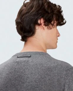 7 For All Mankind Cashmere Crew In Grey -Sleek Fit Style 06c86016482af14cd1f0fea9f898ecf0