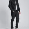 7 For All Mankind Coated Trucker Jacket In Black 1 7 For All Mankind Coated Trucker Jacket In Black -Sleek Fit Style 09be159add7e72c21ff9ef219564e4fb
