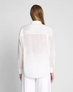 7 For All Mankind Classic Button Up Shirt In Optic White -Sleek Fit Style 0d0023961b4729acef69ff63602c54c9