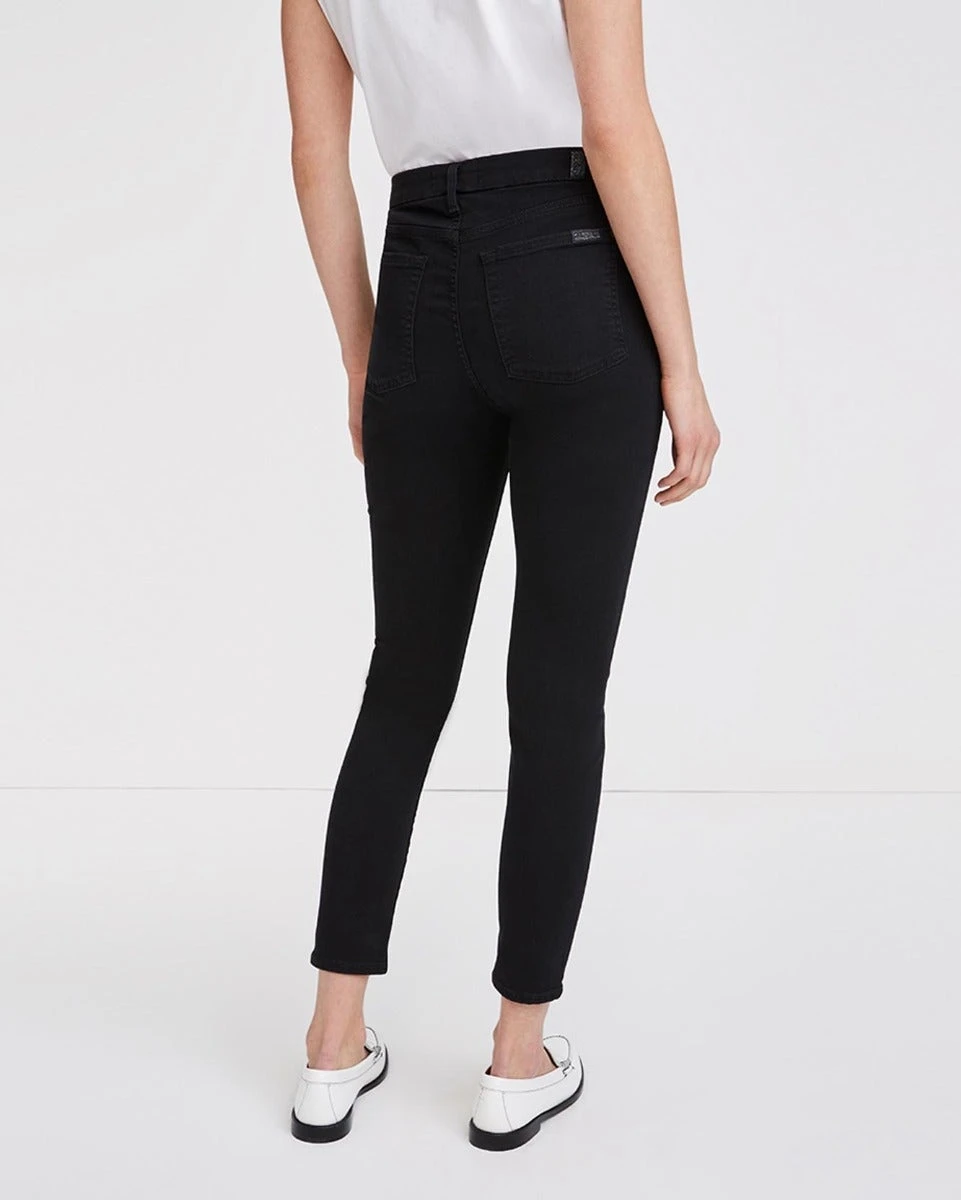 7 For All Mankind B(air) High Waist Ankle Skinny In Black 6 7 For All Mankind B(air) High Waist Ankle Skinny In Black - Image 4