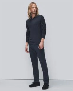 7 For All Mankind Luxe Performance Slimmy Tapered Chino In Sateen Navy