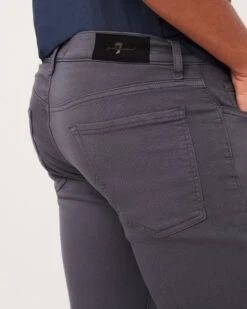 7 For All Mankind Luxe Sport Paxtyn Skinny In Gunmetal -Sleek Fit Style 229d1b8d0c45d58b52bcad5cabc8438e