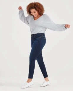 7 For All Mankind Slim Illusion High Waist Ankle Skinny In Tried And True -Sleek Fit Style 24063087b416b4dbcfd6726347c3c444