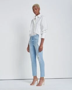 7 For All Mankind Luxe Vintage Josefina In Wild Fleur -Sleek Fit Style 266a7158237a20e981ec1e3ccf66b248
