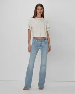 7 For All Mankind Broken Twill Original Bootcut In Coco Prive -Sleek Fit Style 2c41eba7d2c95856cba3102656735e1c