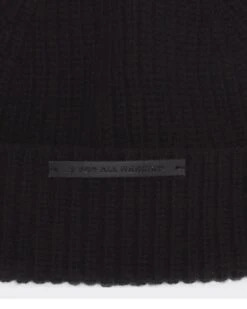 7 For All Mankind Cashmere Blend Beanie In Black -Sleek Fit Style 2c88d11229b49ea862cd1f49a1eaefd2
