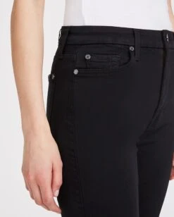7 For All Mankind Slim Illusion High Waist Ankle Skinny In Luxe Black -Sleek Fit Style 2e0ad60f68df743c8144ed6bca4f31eb