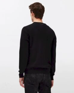 7 For All Mankind Cashmere Crew In Black -Sleek Fit Style 2f87af3197f093e6fee2b5e2575718c7