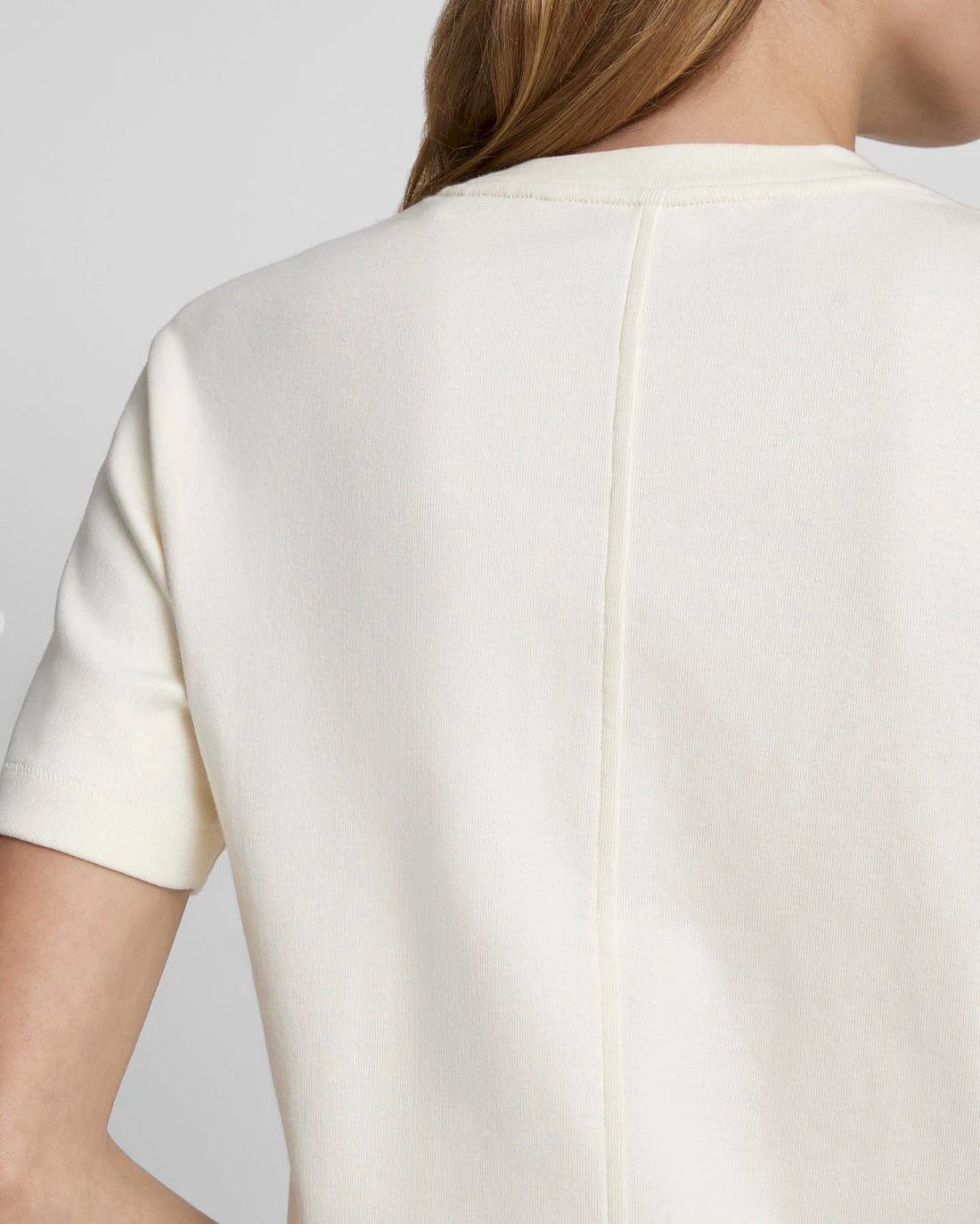 7 For All Mankind Everyday Crew Neck Tee In Antique White 5 7 For All Mankind Everyday Crew Neck Tee In Antique White - Image 3