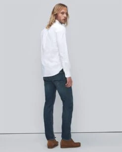 7 For All Mankind Oxford Shirt In White -Sleek Fit Style 37a37a376624d80c1e5a025763db8a09