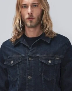7 For All Mankind Stretch Tek Perfect Trucker Jacket In Native -Sleek Fit Style 47c1027f714143d0fc1c4c1f5fbc51c3