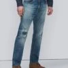 7 For All Mankind Selvedge Cooper J In Horizon Destroyed -Sleek Fit Style 4fa7089900625e250c9b8a2001f74550