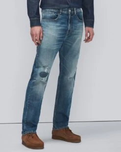 7 For All Mankind Selvedge Cooper J In Horizon Destroyed