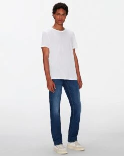 7 For All Mankind Featherweight Cotton Tee In White 8 7 For All Mankind Featherweight Cotton Tee In White -Sleek Fit Style 51ef16e54adafae06cfff6769f4e9343