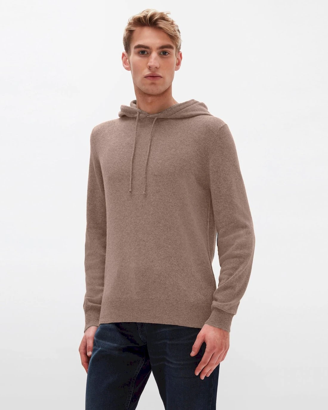 7 For All Mankind Cashmere Hoodie In Taupe 3 7 For All Mankind Cashmere Hoodie In Taupe