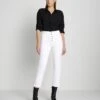 7 For All Mankind Luxe Vintage High Waist Cropped Straight In Soleil