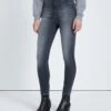 7 For All Mankind B(air) High Waist Ankle Skinny In Grey -Sleek Fit Style 5b0c91df942ddebb42525ebf6adb8afb