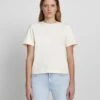 7 For All Mankind Everyday Crew Neck Tee In Antique White -Sleek Fit Style 61f1f137f0460aee589cf79ca7120e55