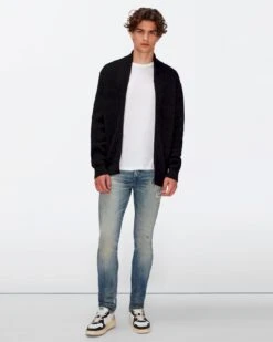 7 For All Mankind Wool Bomber Jacket In Black 8 7 For All Mankind Wool Bomber Jacket In Black -Sleek Fit Style 6d3092e5bec177a94f19d243c91e2929