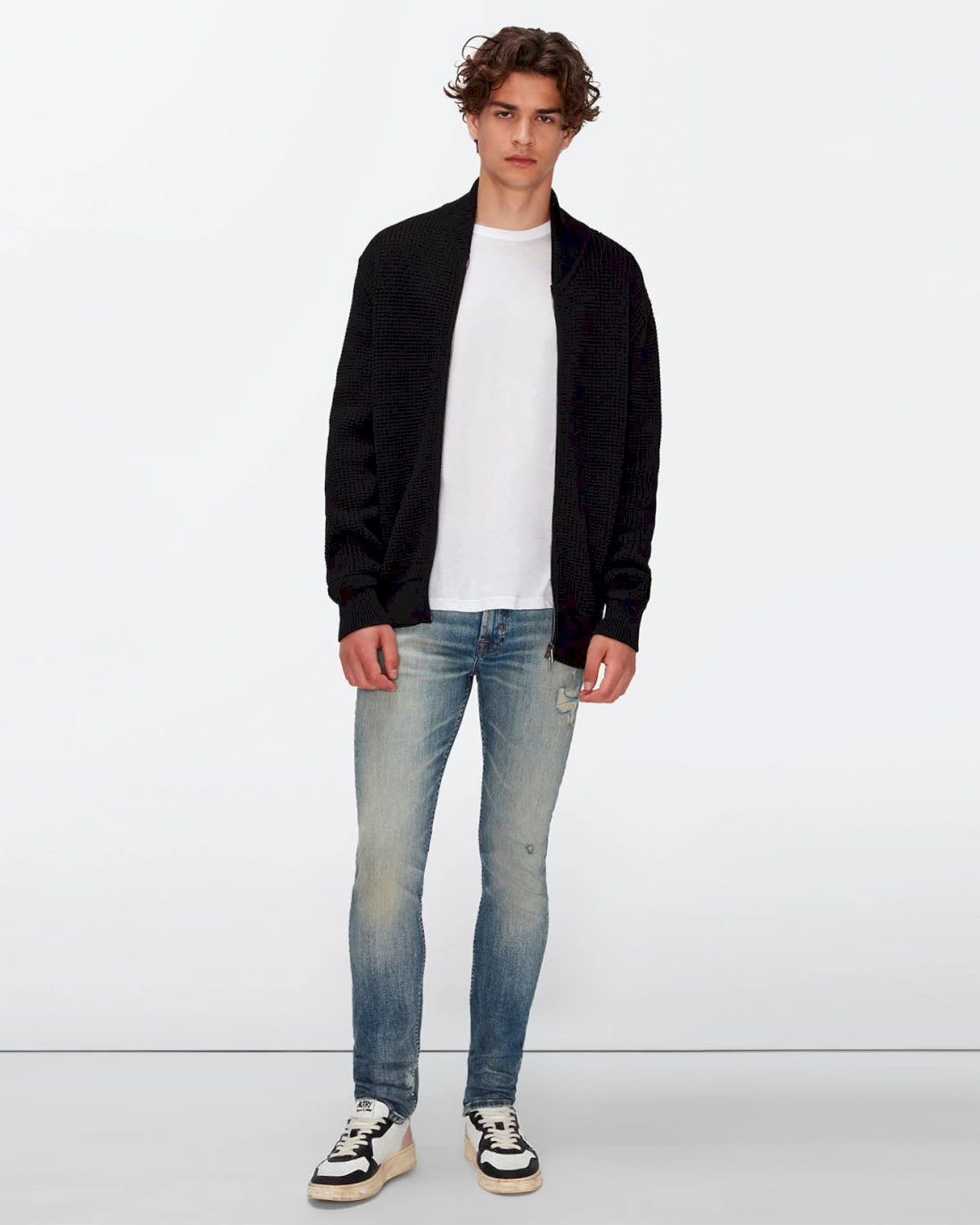 7 For All Mankind Wool Bomber Jacket In Black 5 7 For All Mankind Wool Bomber Jacket In Black - Image 3