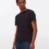 7 For All Mankind Cashmere Blend Tee In Black -Sleek Fit Style 73b8301afdd5dd24d9b45065648382be