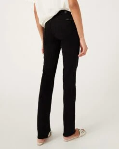 7 For All Mankind B(air) Denim Kimmie Straight In Black -Sleek Fit Style 784e2e19c26b78f71a1d2f628a0fb830