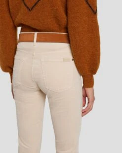 7 For All Mankind Classic Suede Belt In Cognac -Sleek Fit Style 7A655638 COG 3