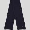 7 For All Mankind Cashmere Blend Scarf In Navy -Sleek Fit Style 7A989406 NVY 8
