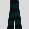 7 For All Mankind Wool Striped Scarf In Hunter Green -Sleek Fit Style 7AS7M55S HUG 8