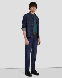 7 For All Mankind Classic Suede Belt In Dark Brown -Sleek Fit Style 7AS8MB02 DBR 4