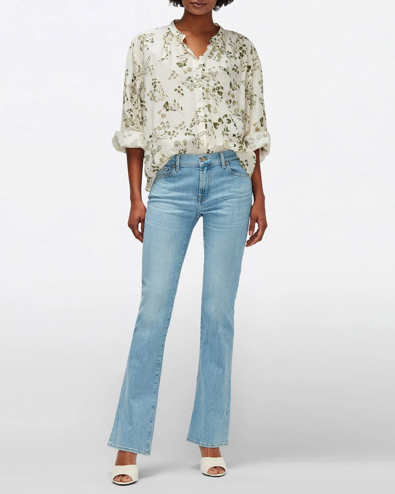 7 For All Mankind Slim Illusion Kimmie Bootcut In Playbook 4 7 For All Mankind Slim Illusion Kimmie Bootcut In Playbook - Image 2
