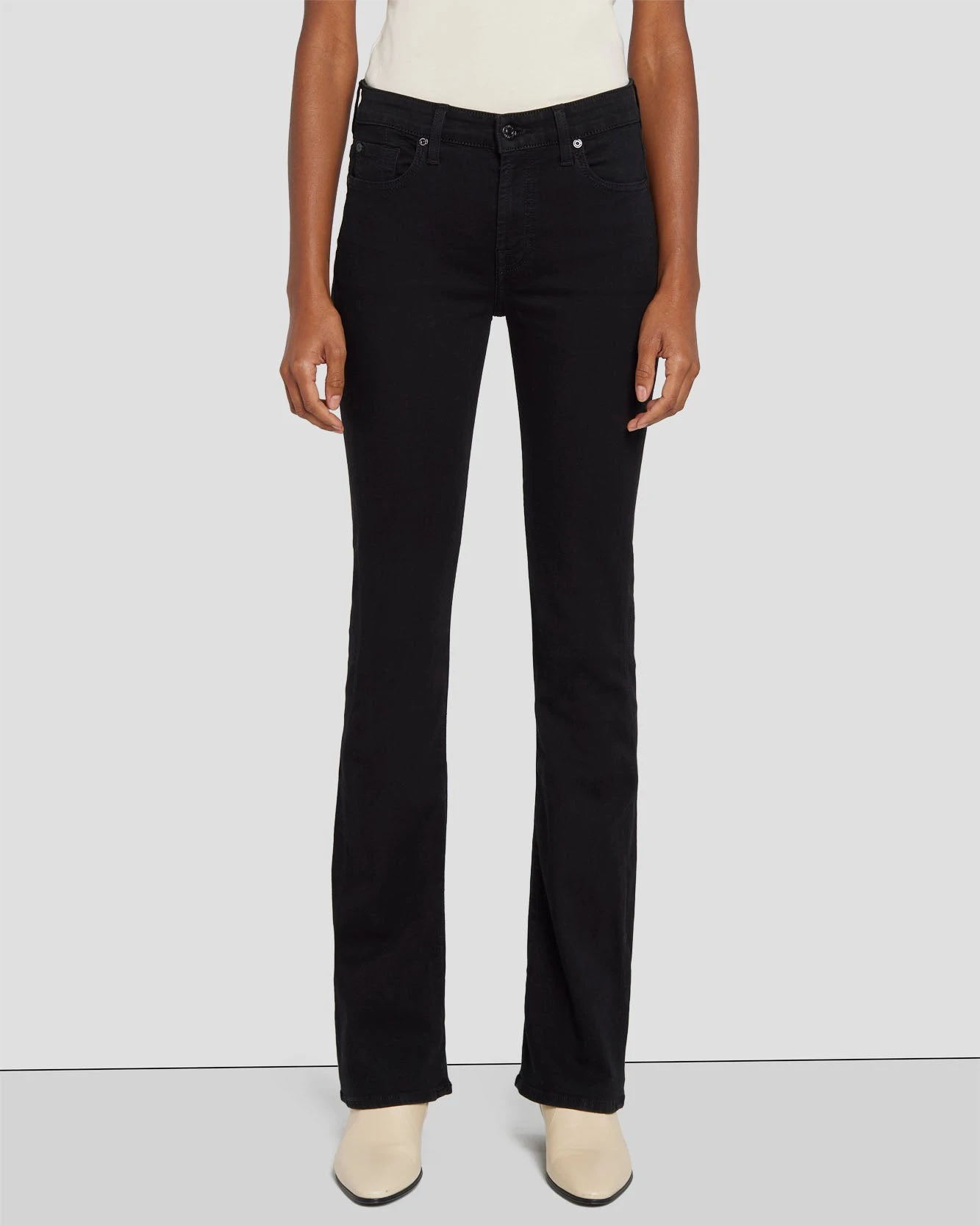 7 For All Mankind B(air) Kimmie Bootcut In Rinsed Black 4 7 For All Mankind B(air) Kimmie Bootcut In Rinsed Black - Image 2