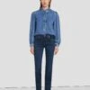 7 For All Mankind B(air) Kimmie Straight In Rinsed Indigo -Sleek Fit Style 7E042C44 INR 1