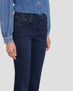 7 For All Mankind B(air) Kimmie Straight In Rinsed Indigo -Sleek Fit Style 7E042C44 INR 3