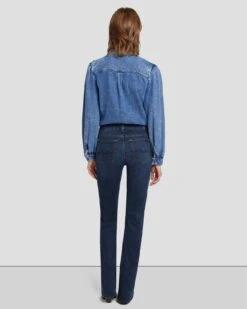 7 For All Mankind B(air) Kimmie Straight In Rinsed Indigo -Sleek Fit Style 7E042C44 INR 4