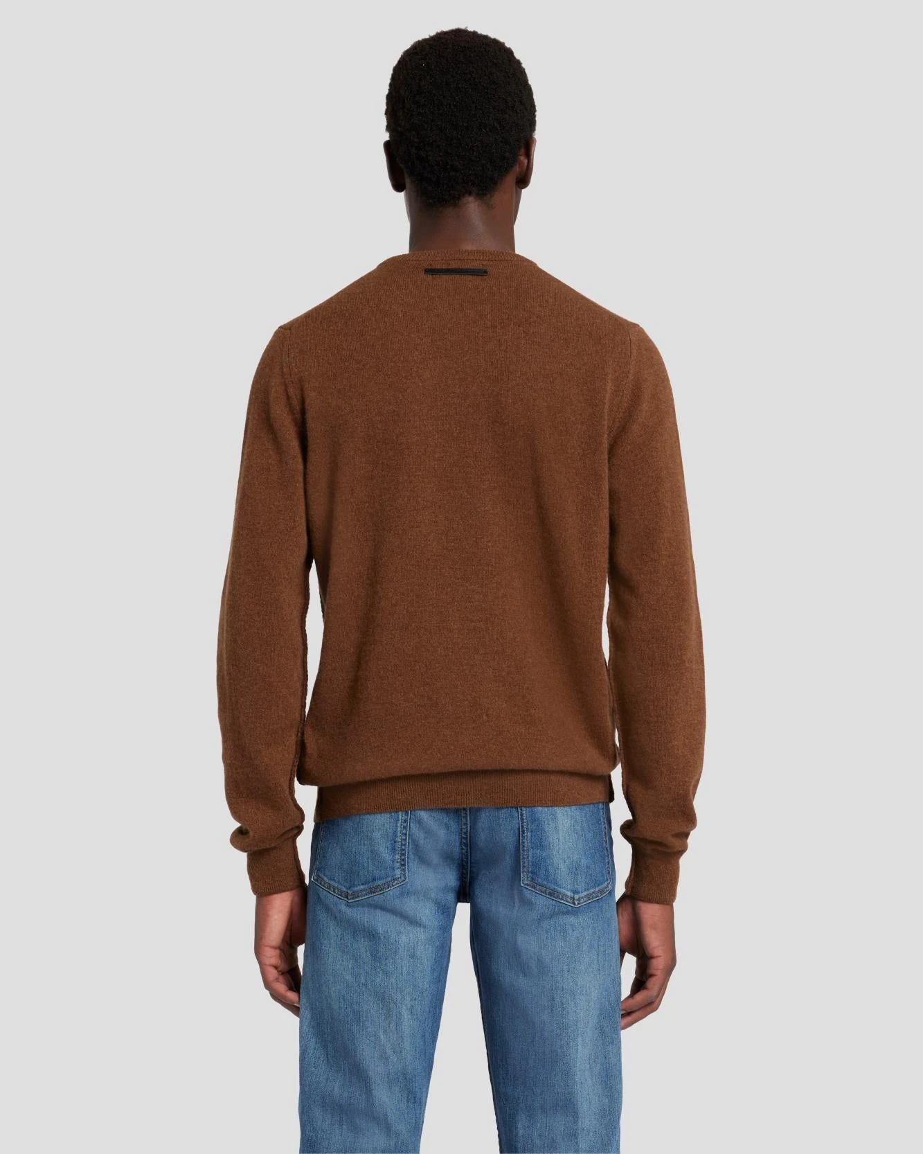 7 For All Mankind Cashmere Crew Sweater In Dapper Tan 6 7 For All Mankind Cashmere Crew Sweater In Dapper Tan - Image 4