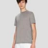 7 For All Mankind Cashmere Blend Tee In Heather Grey 2 7 For All Mankind Cashmere Blend Tee In Heather Grey -Sleek Fit Style 7M207329 HEA 1