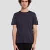 7 For All Mankind Cashmere Blend Tee In Navy -Sleek Fit Style 7M207329 NVY 1