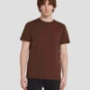 7 For All Mankind Featherweight Tee In Chestnut -Sleek Fit Style 7M211P11 CTT 1