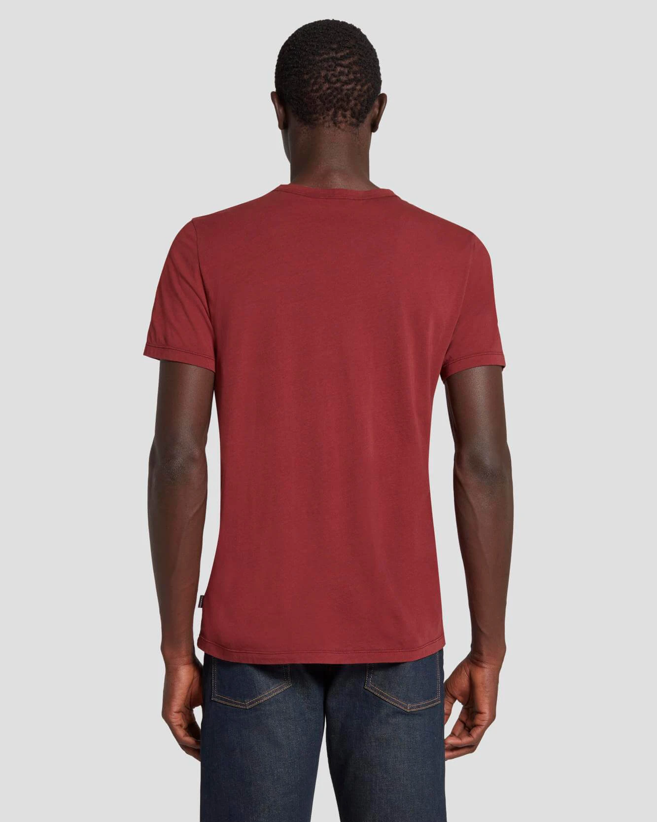 7 For All Mankind Featherweight Tee In Mulberry 6 7 For All Mankind Featherweight Tee In Mulberry - Image 4