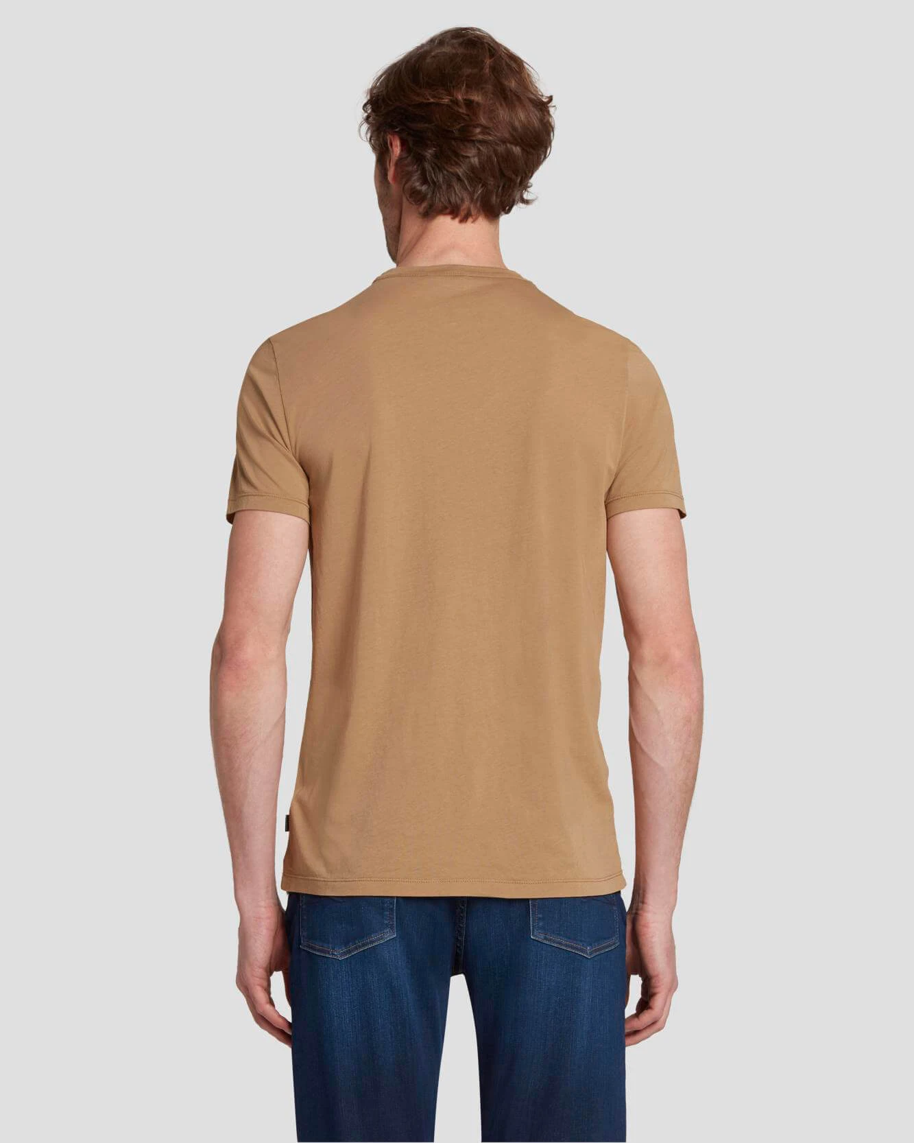 7 For All Mankind Featherweight Cotton Tee In River Bed 6 7 For All Mankind Featherweight Cotton Tee In River Bed - Image 4