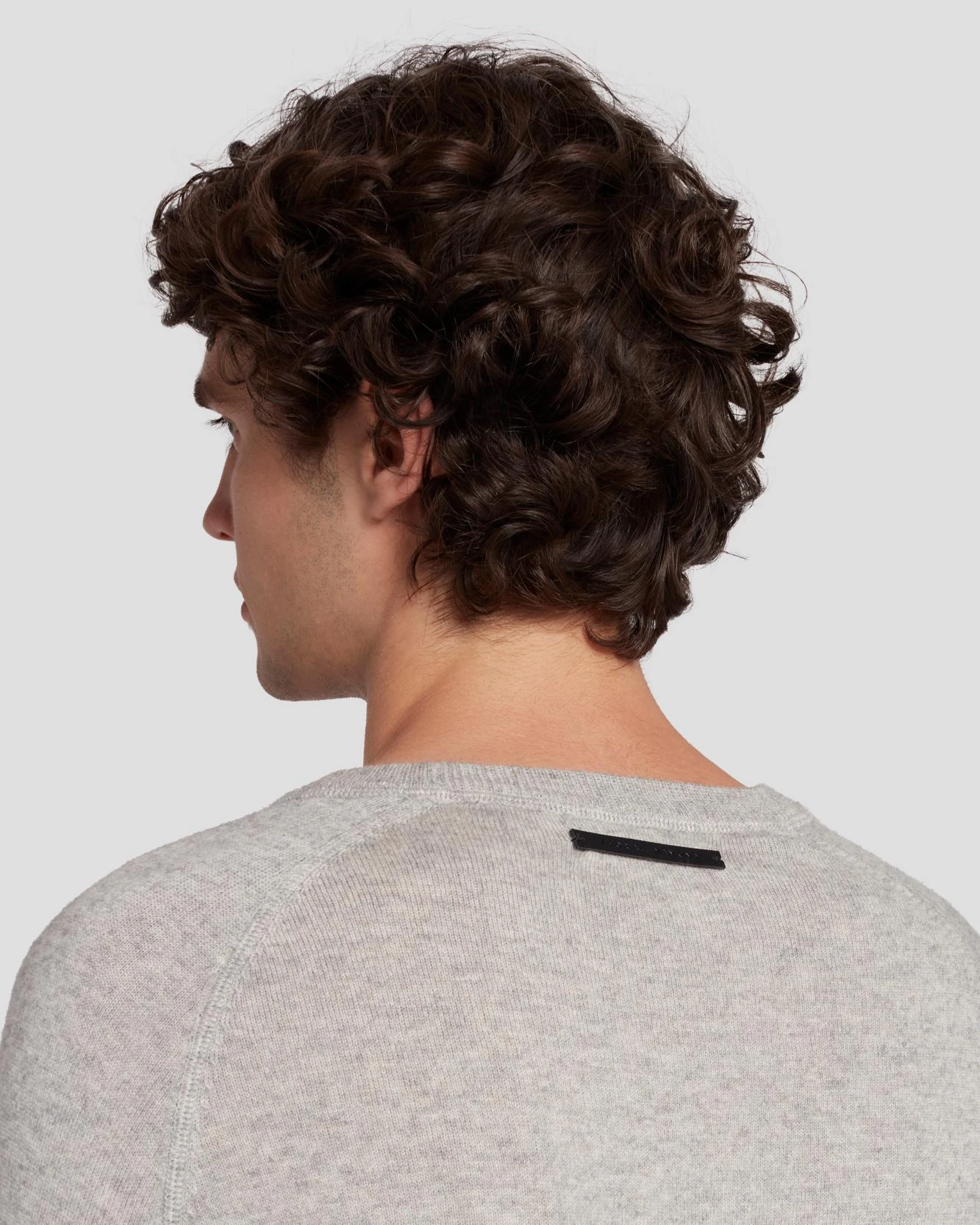 7 For All Mankind Wool Blend Crewneck In Heather Grey 8 7 For All Mankind Wool Blend Crewneck In Heather Grey - Image 6