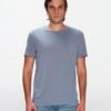 7 For All Mankind Featherweight Cotton Tee In French Blue -Sleek Fit Style 7MSLMP11 FRB 1 280e9df5 41d6 4b4b 9106 8cc83ddabcf9