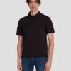 7 For All Mankind Pique Knit Polo In Black 1 7 For All Mankind Pique Knit Polo In Black -Sleek Fit Style 7MSMMM35 BLK 2