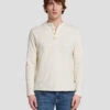 7 For All Mankind Long Sleeve Henley In Dover White 2 7 For All Mankind Long Sleeve Henley In Dover White -Sleek Fit Style 7MSPMH37 DRW 1
