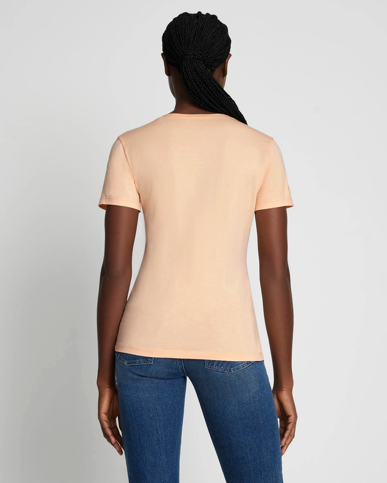 7 For All Mankind Pima Cotton Easy V-Neck Tee In Prairie Sunset 6 7 For All Mankind Pima Cotton Easy V-Neck Tee In Prairie Sunset - Image 4