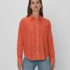 7 For All Mankind Eyelet Classic Shirt In Tigerlily -Sleek Fit Style 7N537C51 TYL 01